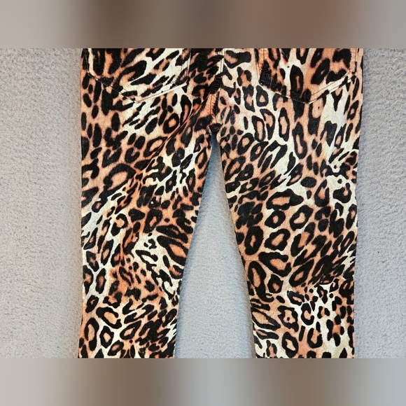 Adriano Goldschmied Pants Womens Sz 23R The Quinne Crop Kick Flare Animal Print - Picture 10 of 13